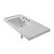 Rectangular White Ceramic Drop In or Wall Mounted Bathroom Sink